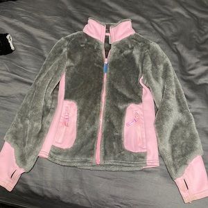 Grey and pink champion jacket. Smoke free home.